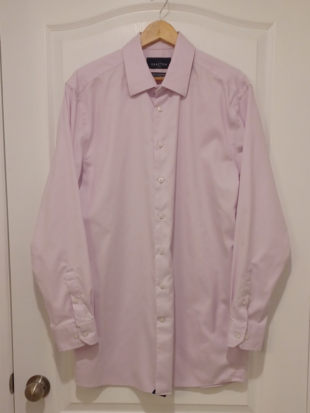 Classic Men's Light Pink Dress Shirt